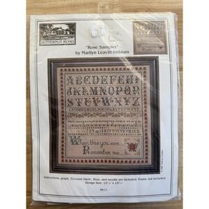 Butternut Road ROSE SAMPLER Cross Stitch Kit Designed By Marilyn Leavitt-Imblum